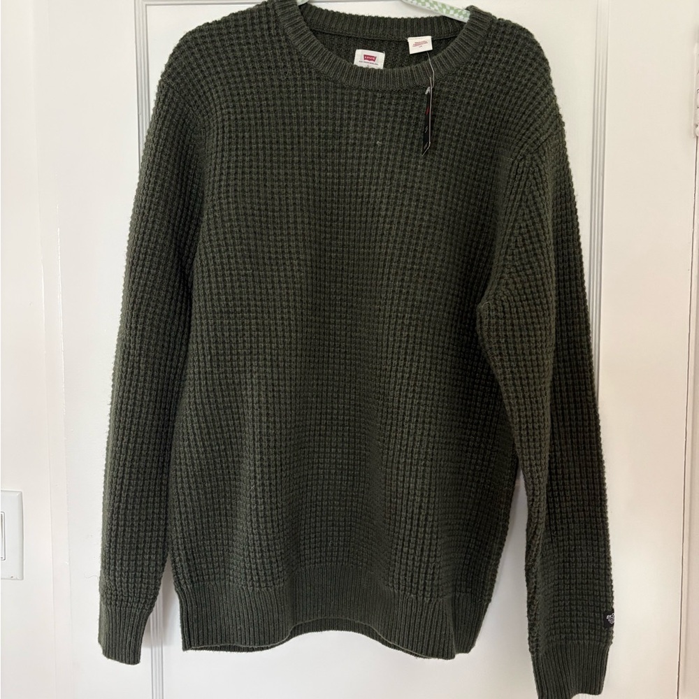 NWT Levi's Olive Crewneck Sweater for Men
